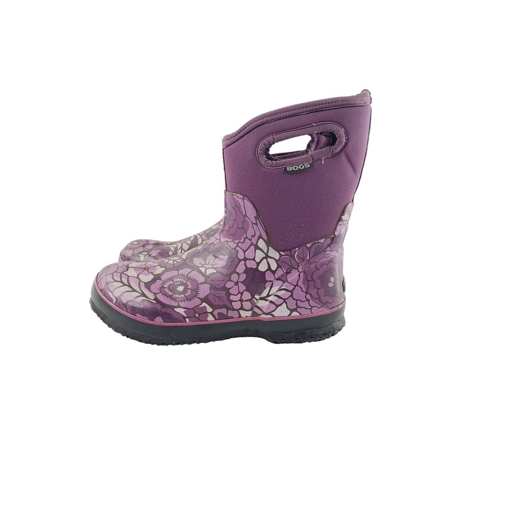 Bogs Outdoor/ Garden/Casual Utility Waterproof Boots Women Size 10 Purple Floral